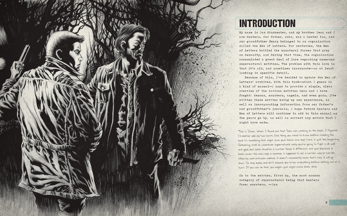 Supernatural: The Men of Letters Bestiary inside page 1