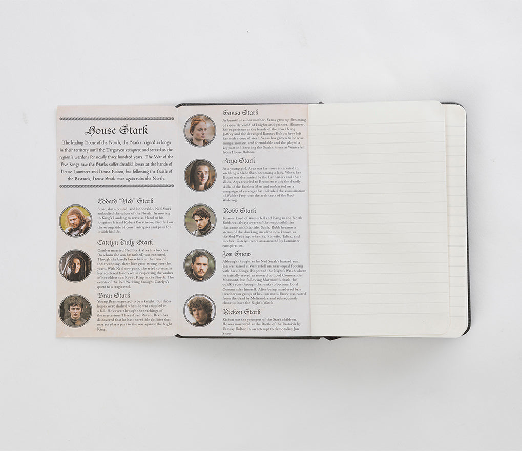 Game of Thrones: House Stark Ruled Pocket Journal inside page 4