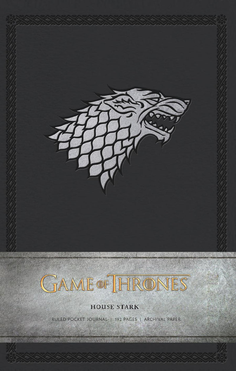 Game of Thrones: House Stark Ruled Pocket Journal-Art: general-買書書 BuyBookBook