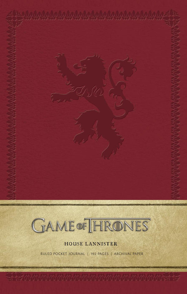 Game of Thrones: House Lannister Ruled Pocket Journal-Art: general-買書書 BuyBookBook