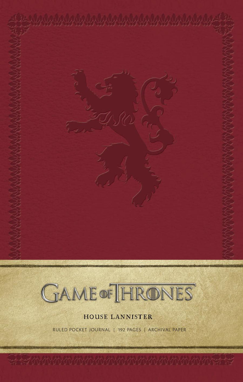 Game of Thrones: House Lannister Ruled Pocket Journal-Art: general-買書書 BuyBookBook