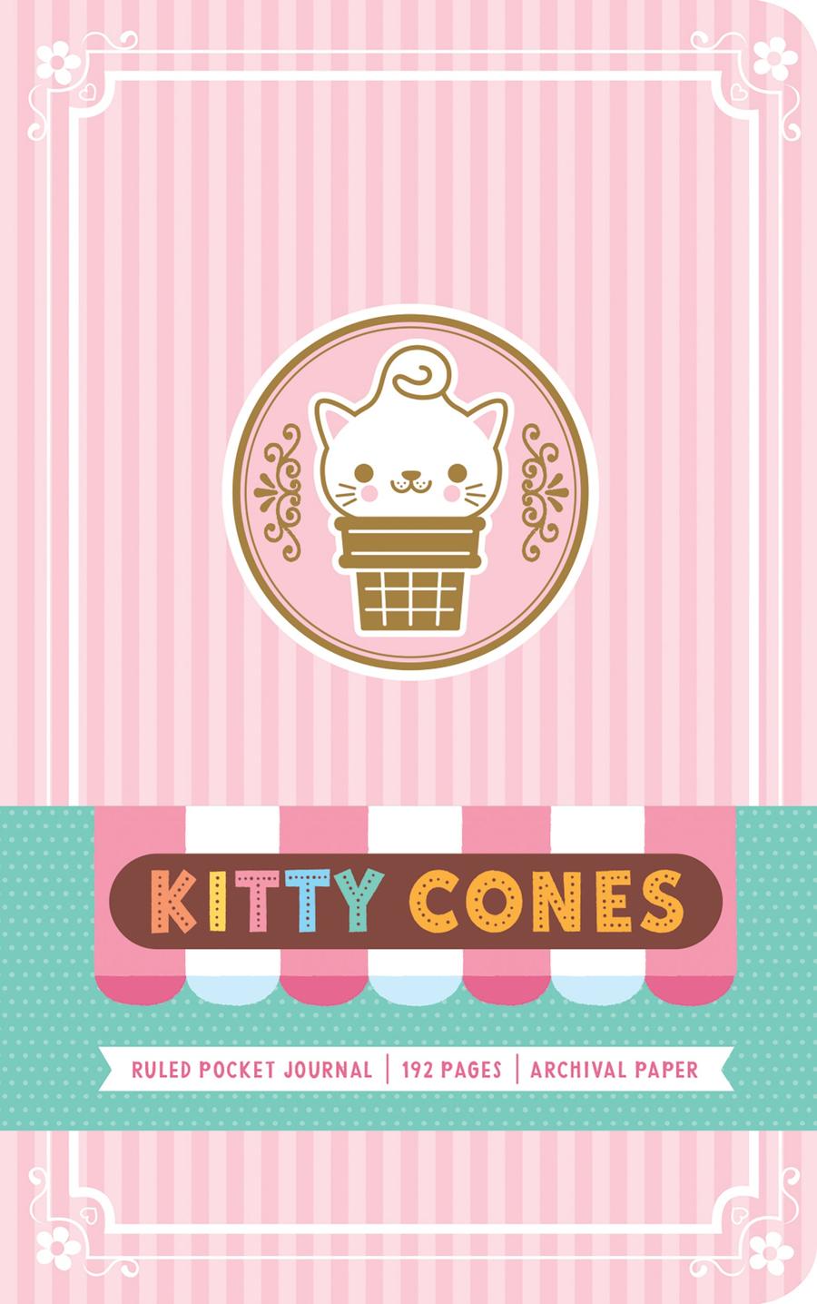 Kitty Cones Ruled Pocket Journal-Children’s / Teenage fiction: Nature and animal stories-買書書 BuyBookBook