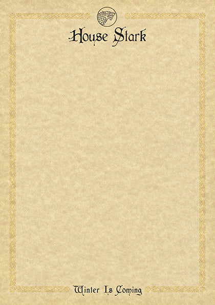 Game of Thrones: House Stark: Desktop Stationery Set (With Pen) inside page 3