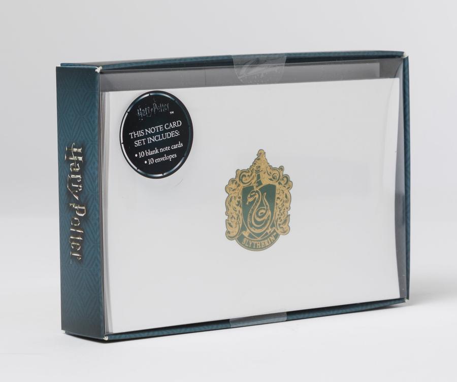 Harry Potter: Slytherin Foil Note Cards (Set of 10)-Film/ television/ radio and performing arts-買書書 BuyBookBook
