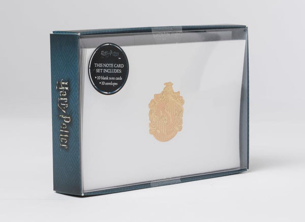 Harry Potter: Hufflepuff Foil Note Cards (Set of 10)-Film/ television/ radio and performing arts-買書書 BuyBookBook