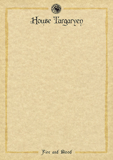 Game of Thrones: House Targaryen: Desktop Stationery Set (With Pen) inside page 3