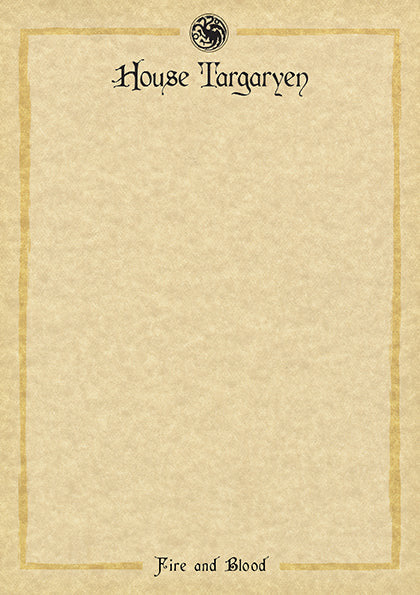 Game of Thrones: House Targaryen: Desktop Stationery Set (With Pen) inside page 3