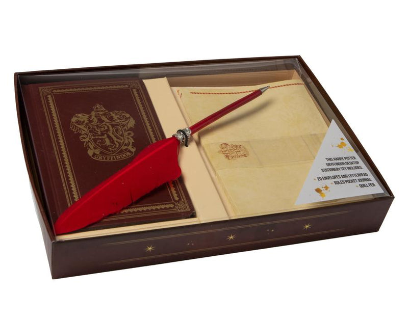 Harry Potter: Gryffindor Desktop Stationery Set (With Pen)-Fiction: general and literary-買書書 BuyBookBook