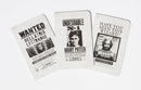Harry Potter: Wanted Posters Pocket Notebook Collection (Set of 3)-Film/ television/ radio and performing arts-買書書 BuyBookBook