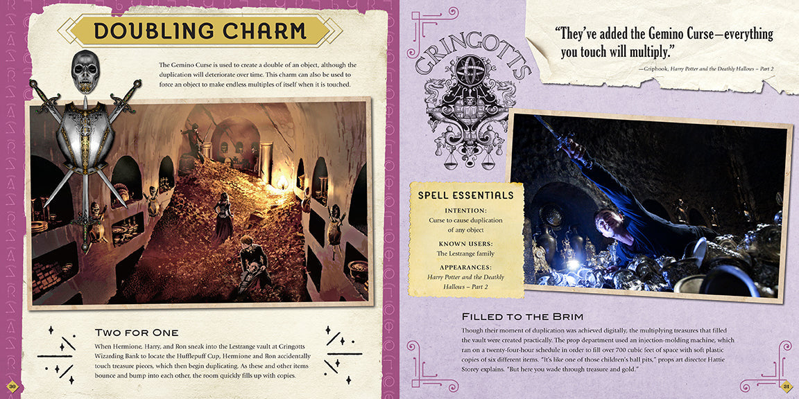 Harry Potter: Spells and Charms: A Movie Scrapbook inside page 4