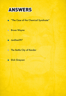 DC Comics: Batman Pop Quiz Trivia Deck inside page 3