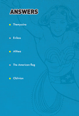 DC Comics: Wonder Woman Pop Quiz Trivia Deck inside page 2