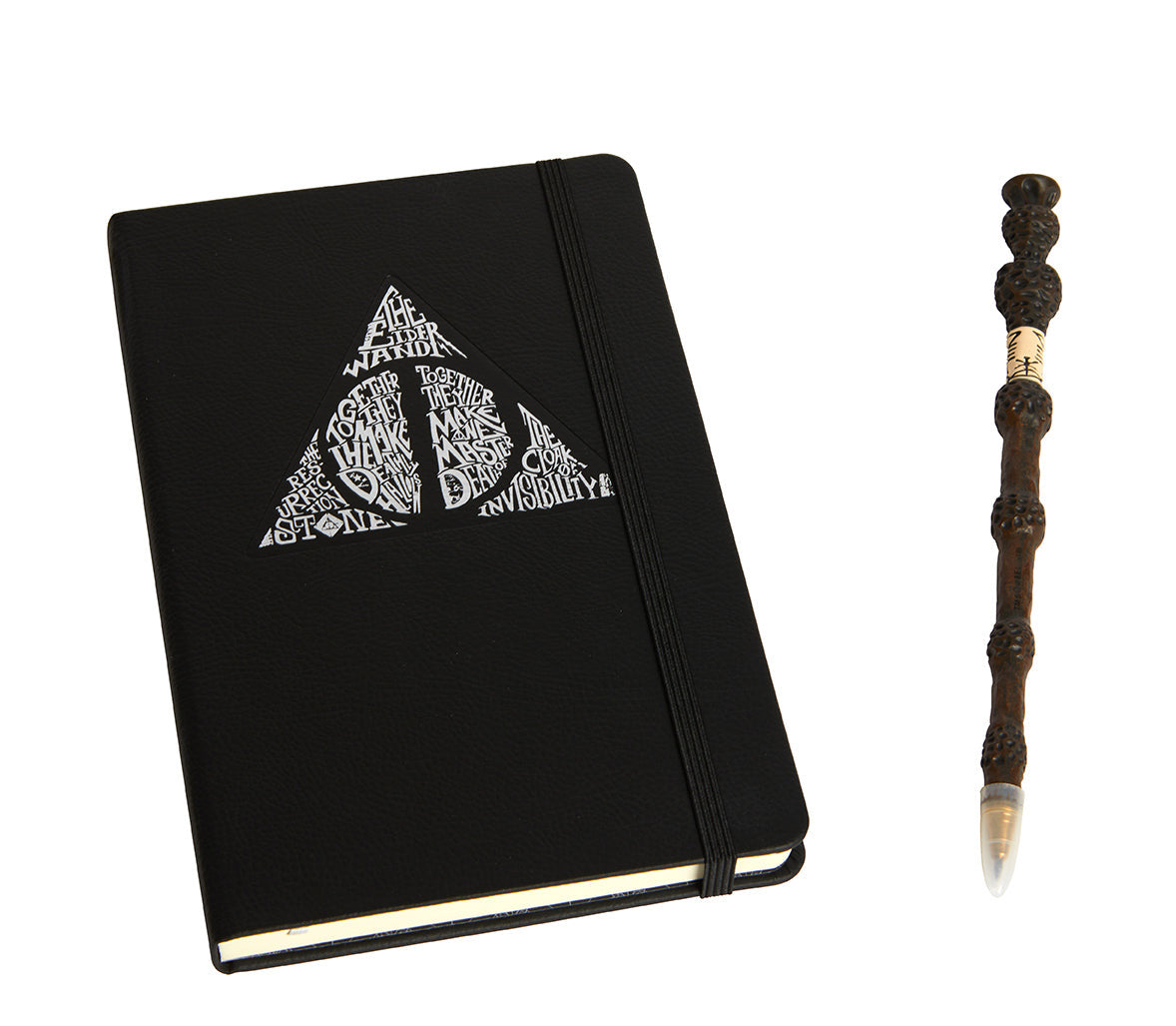 Harry Potter: Deathly Hallows Hardcover Journal and Elder Wand Pen Set inside page 1
