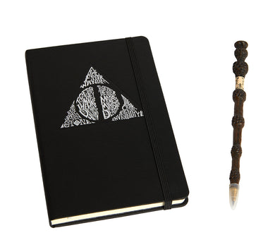 Harry Potter: Deathly Hallows Hardcover Journal and Elder Wand Pen Set inside page 1