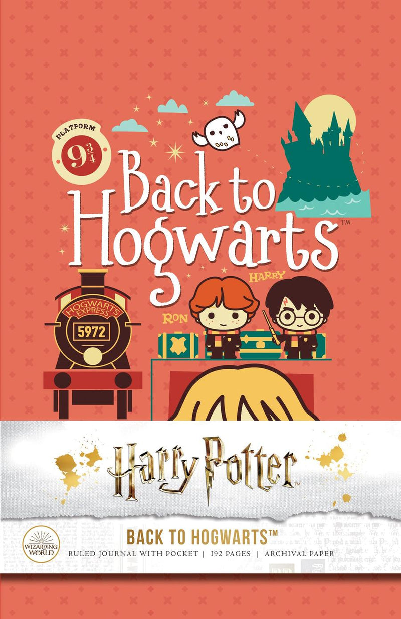 Harry Potter: Back to Hogwarts Hardcover Ruled Journal-Film/ television/ radio and performing arts-買書書 BuyBookBook