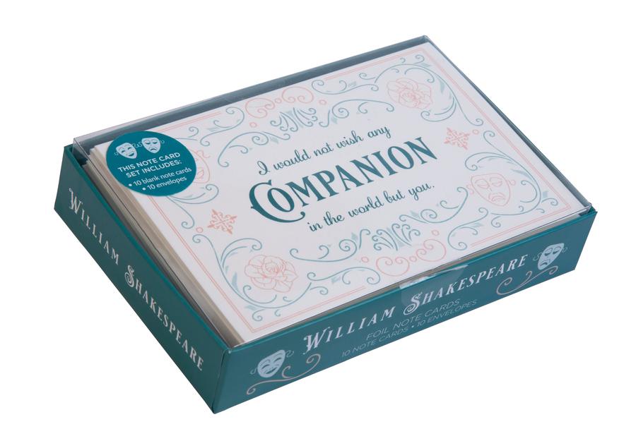 William Shakespeare Foil Note Cards-Plays/ playscripts-買書書 BuyBookBook