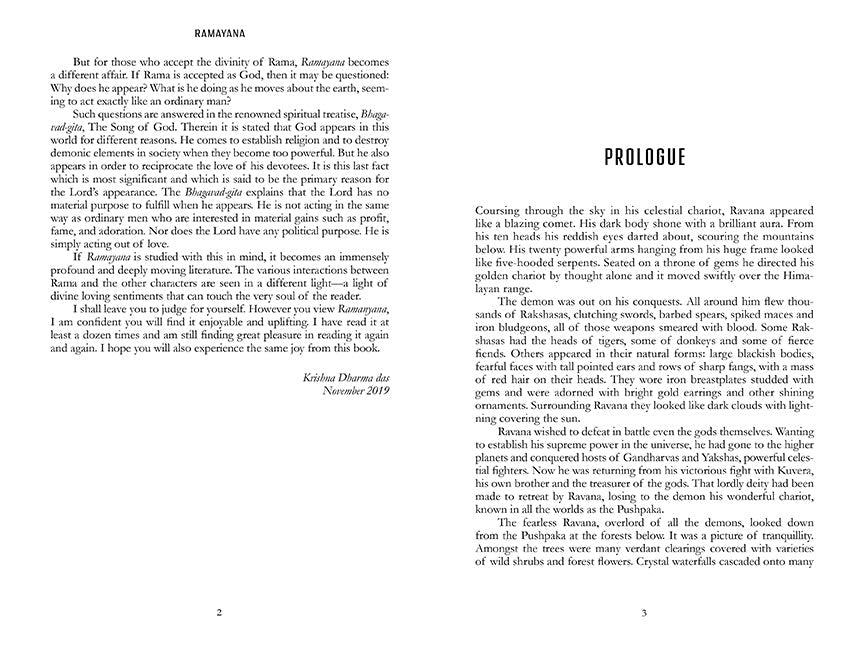 Ramayana inside page 1