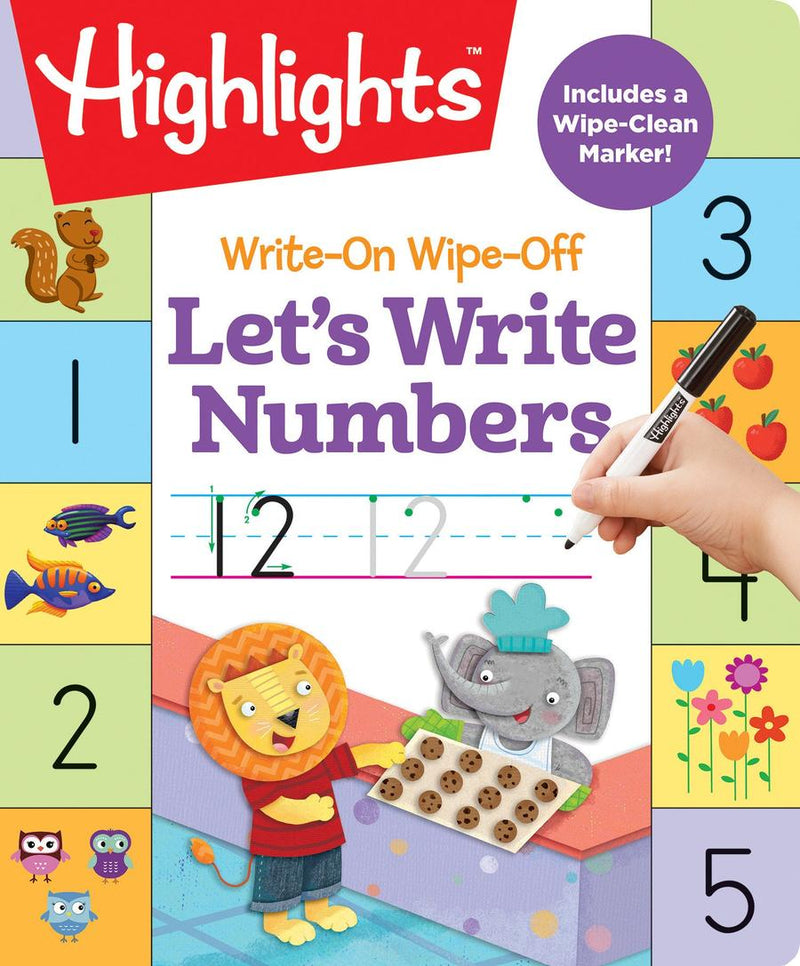 Write-On Wipe-Off Let's Write Numbers-Children’s Early years / early learning concepts-買書書 BuyBookBook