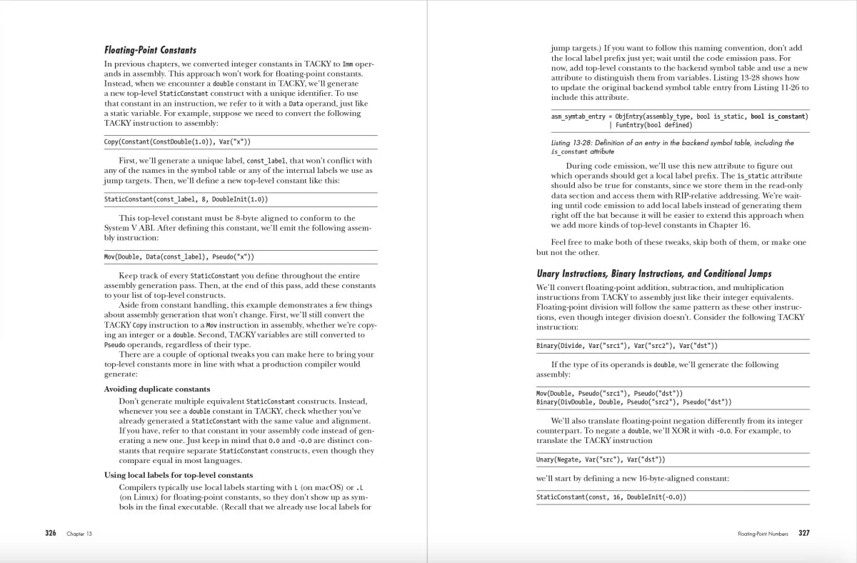 Writing a C Compiler US - Paperback / softback