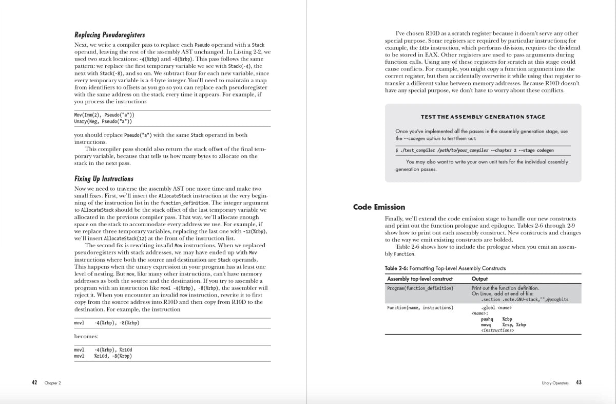 Writing a C Compiler US - Paperback / softback