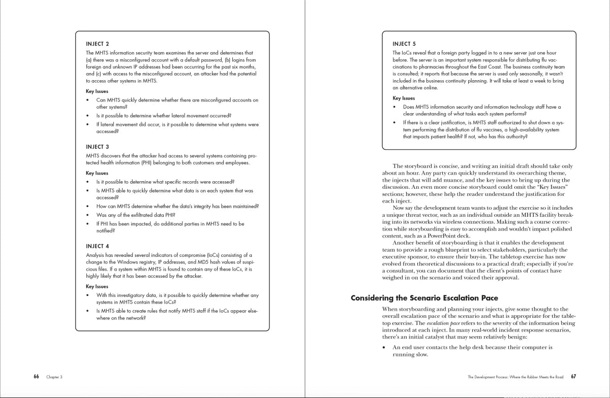 Cybersecurity Tabletop Exercises US - Paperback / softback