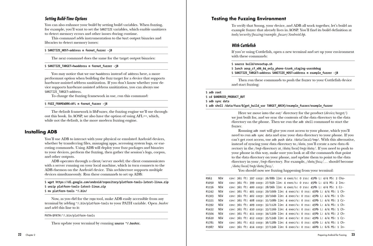 Fuzzing Android interior 1 (ISBN 9781718505292)