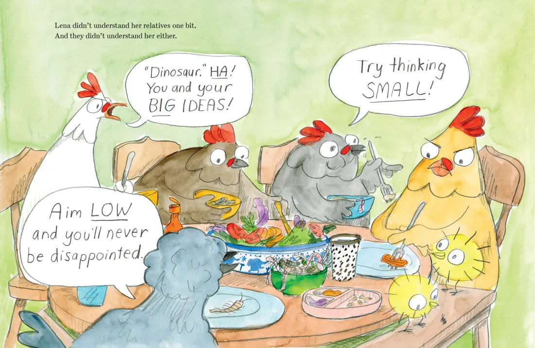 Lena the Chicken (But Really a Dinosaur!) CA - Hardback