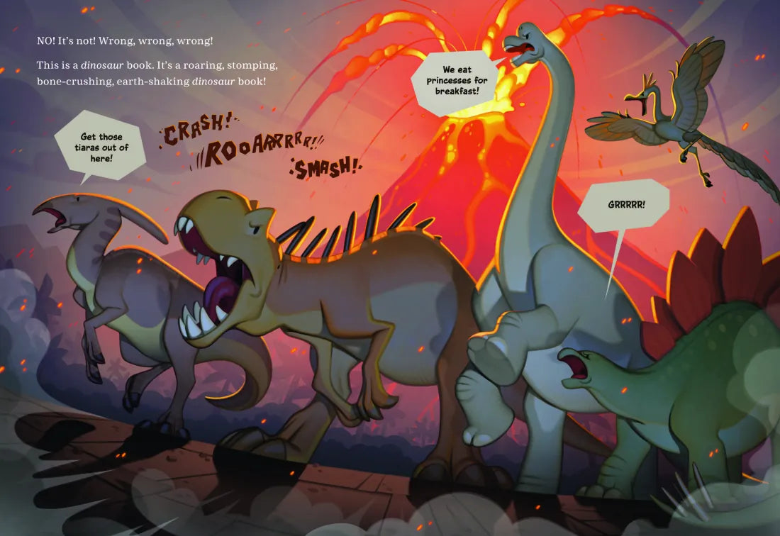 Princesses Versus Dinosaurs CA - Paperback / softback
