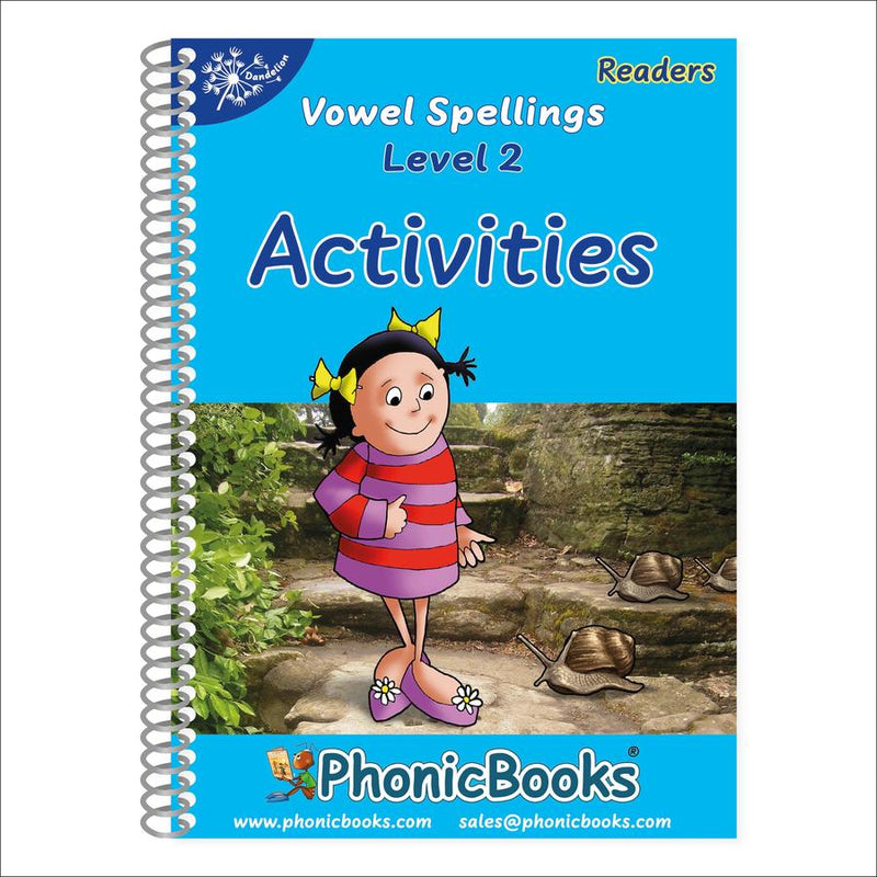 Phonic Books Dandelion Readers Vowel Spellings Level 2 Viv Wails Activities-Children’s interactive and activity books and kits-買書書 BuyBookBook