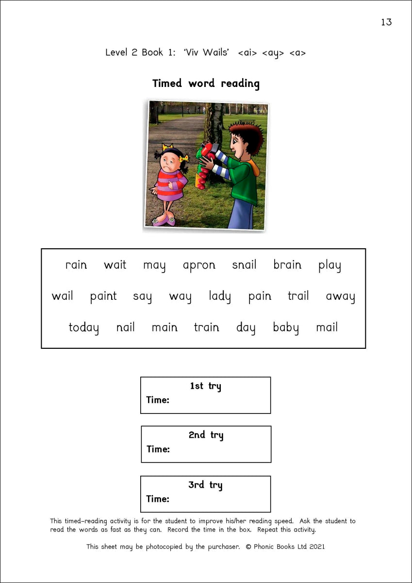 Phonic Books Dandelion Readers Vowel Spellings Level 2 Viv Wails Activities US - Paperback / softback