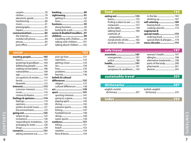Lonely Planet Turkish Phrasebook & Dictionary inside page 2