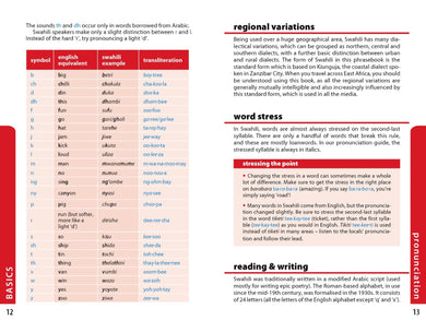 Lonely Planet Swahili Phrasebook & Dictionary inside page 3