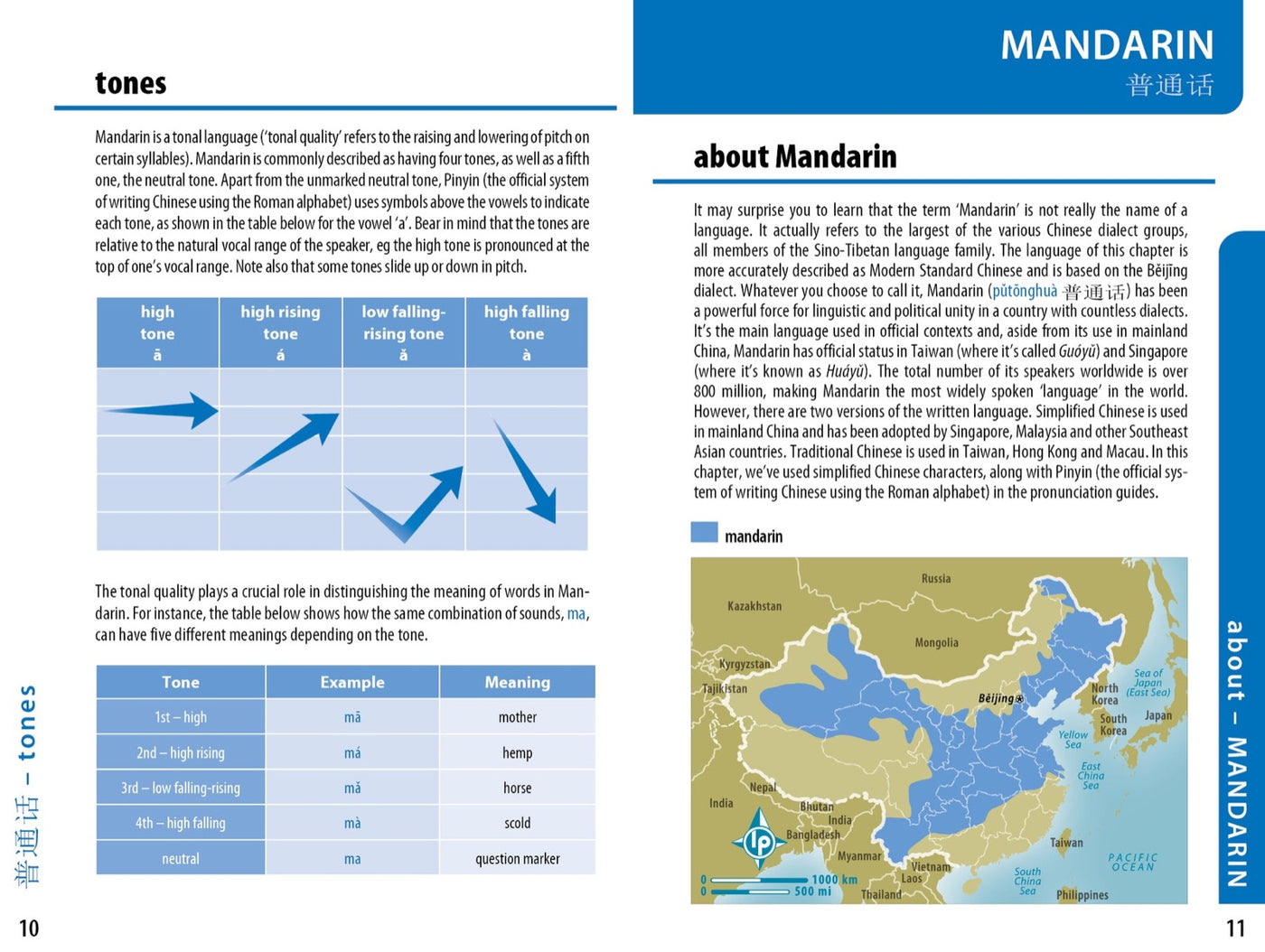 Lonely Planet China Phrasebook & Dictionary inside page 3
