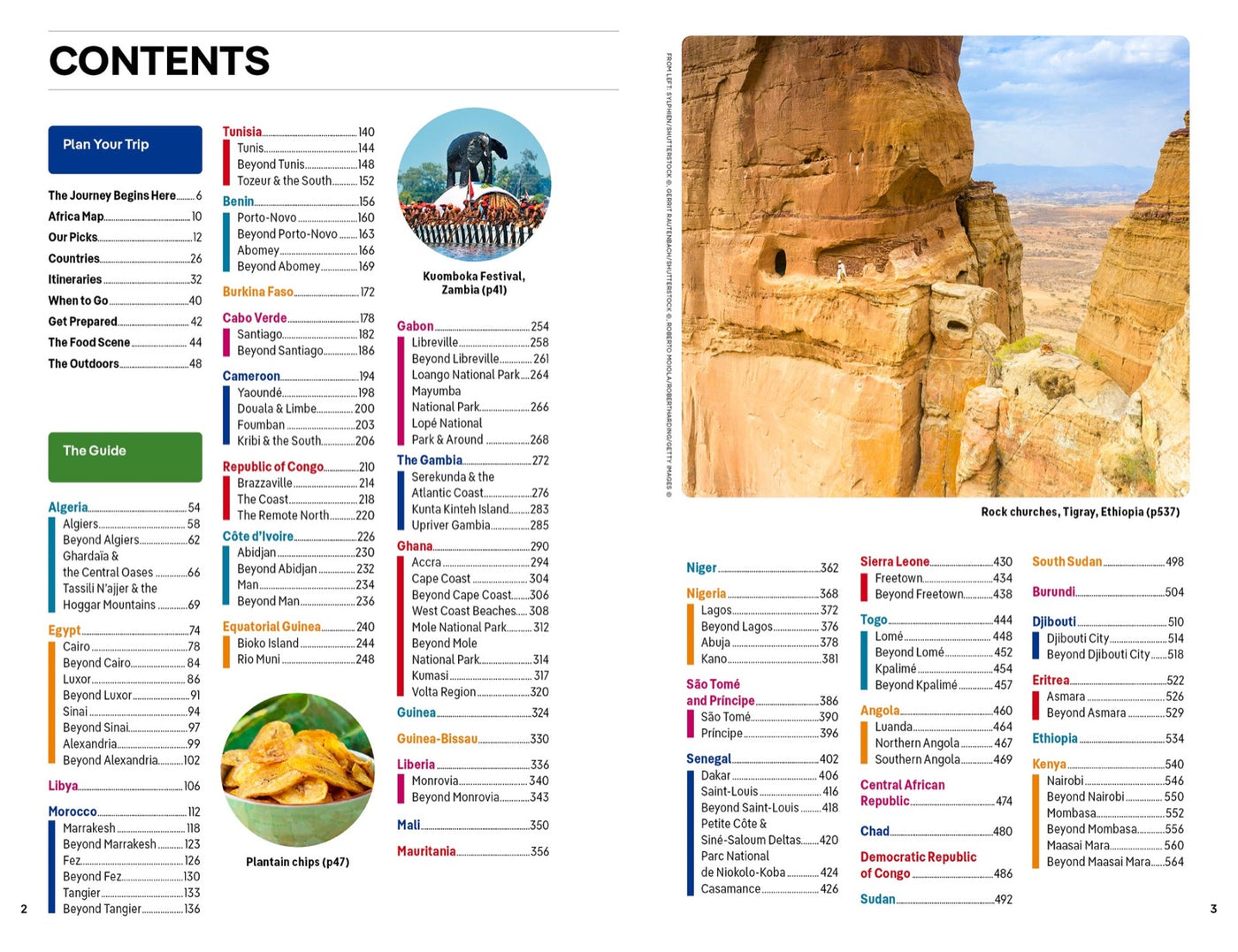 Lonely Planet Africa inside page 1