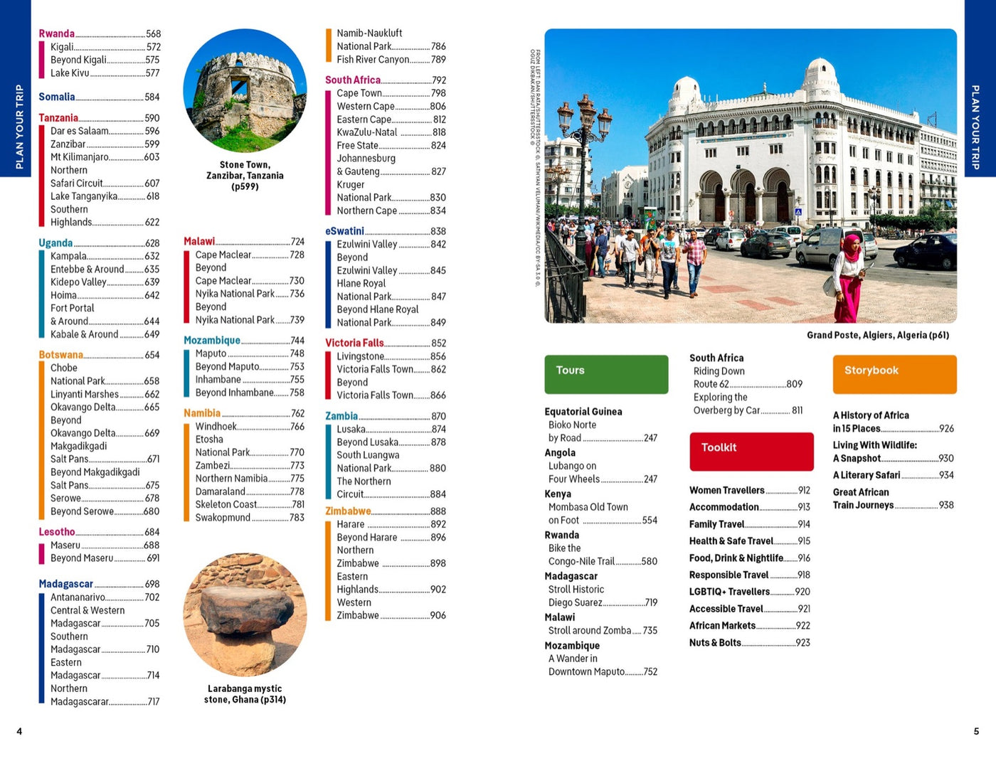 Lonely Planet Africa inside page 2