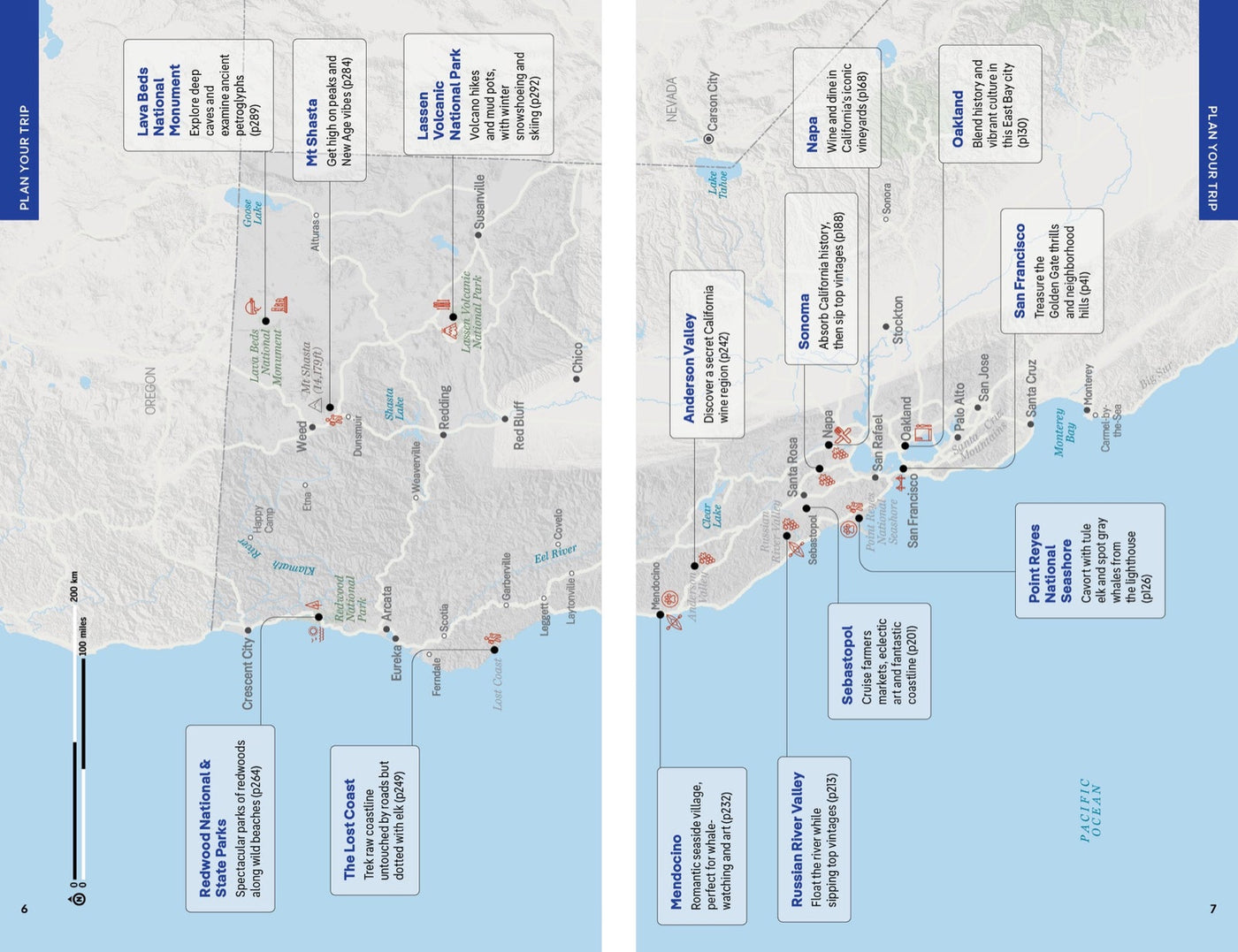 Lonely Planet San Francisco & Northern California inside page 2