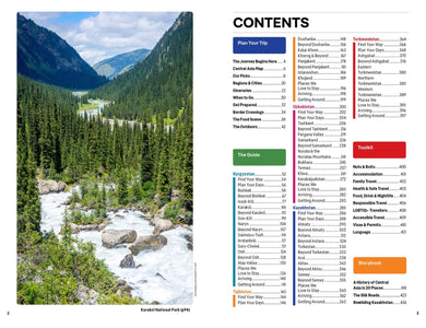 Lonely Planet Central Asia inside page 1
