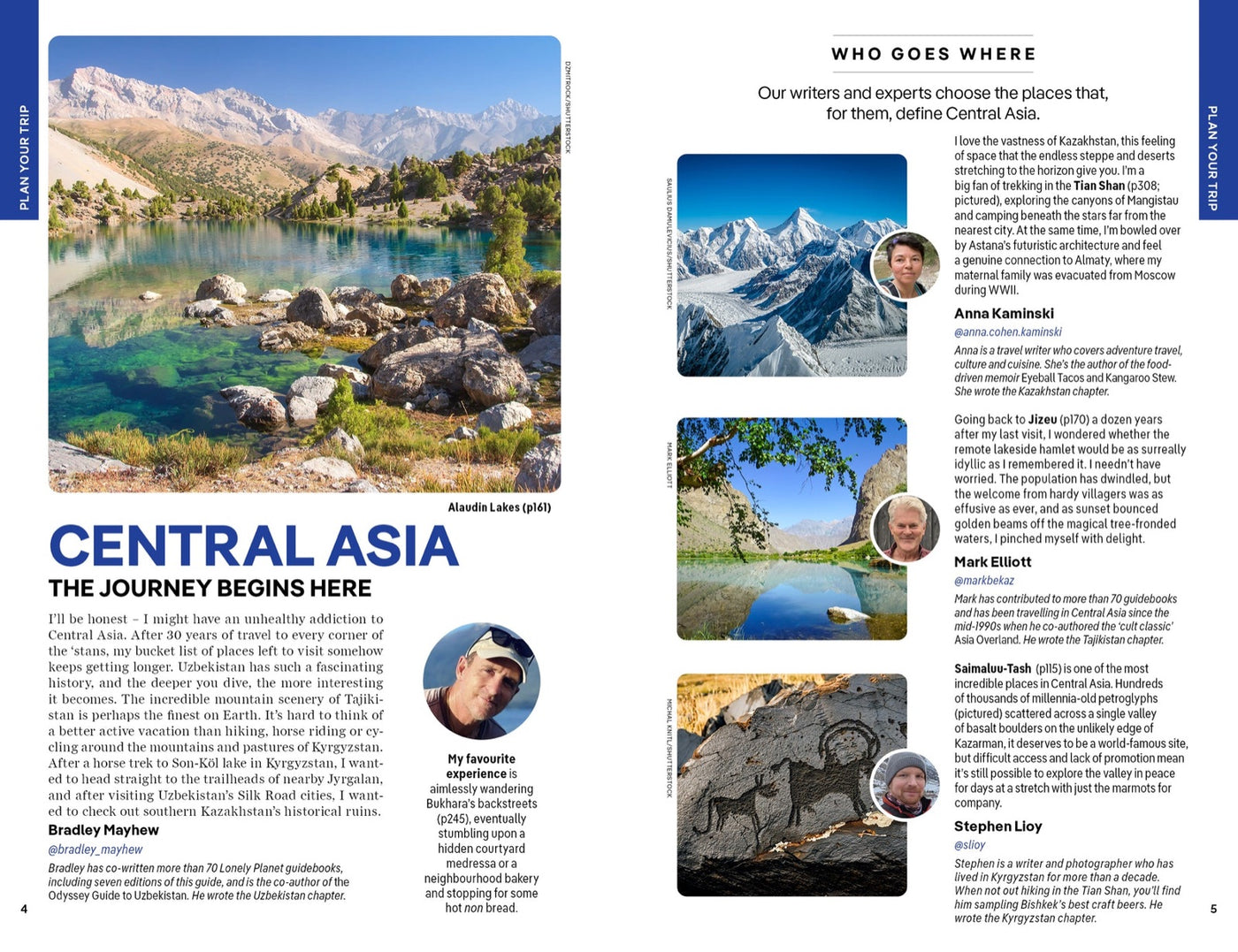 Lonely Planet Central Asia inside page 2