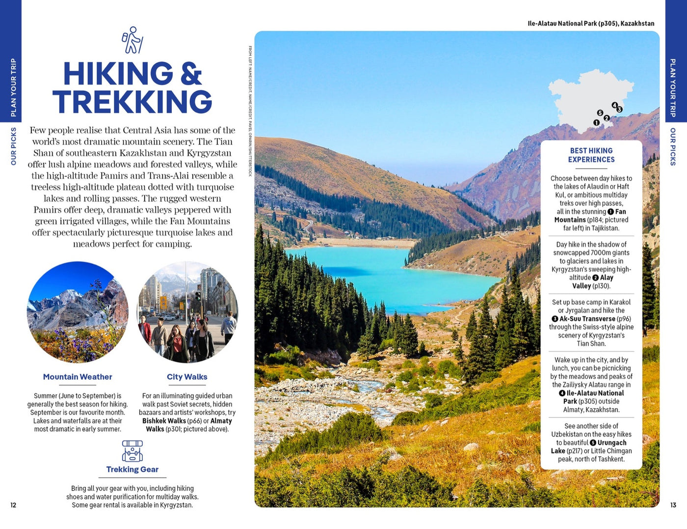 Lonely Planet Central Asia inside page 4