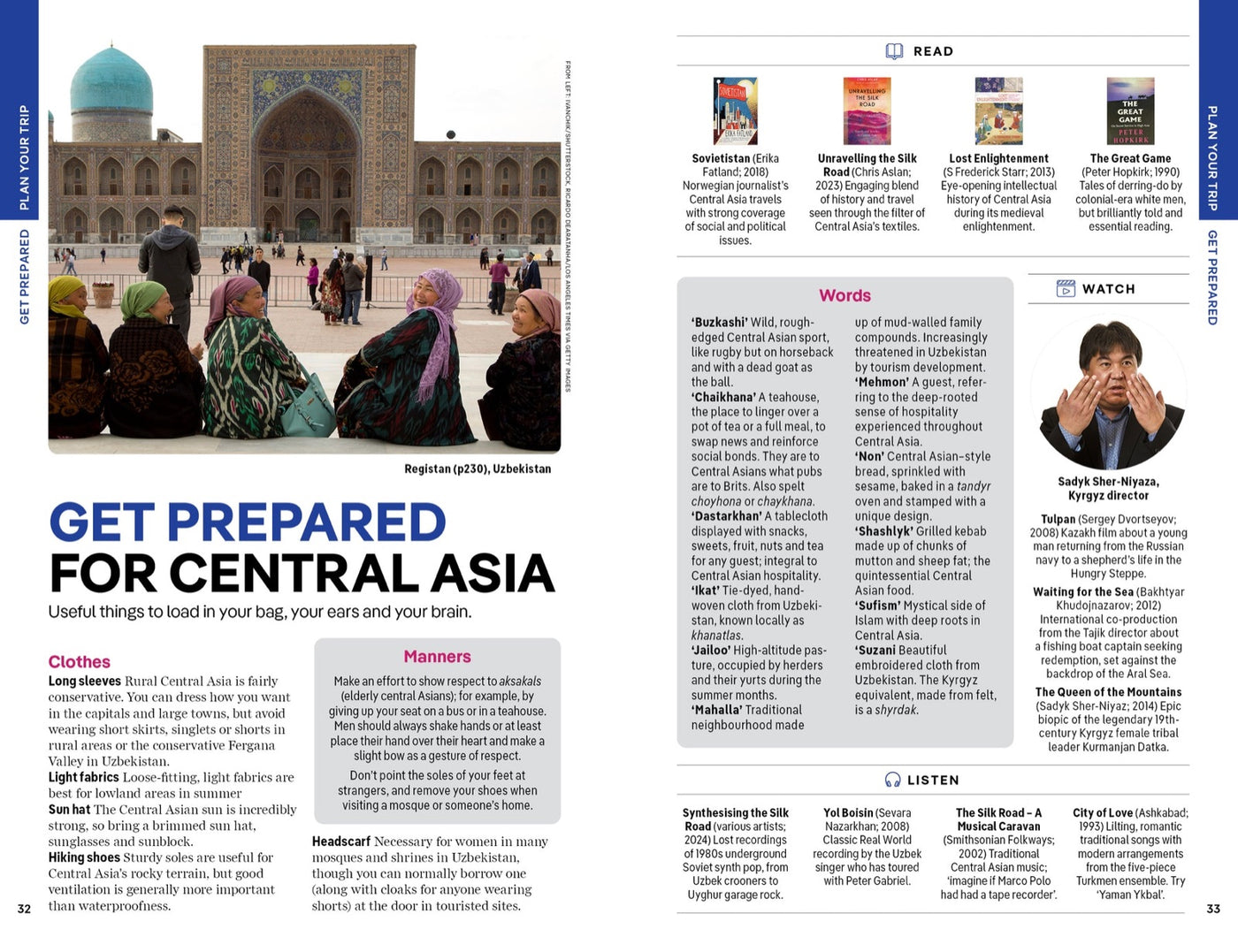 Lonely Planet Central Asia inside page 7