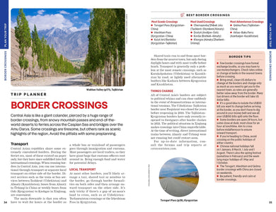 Lonely Planet Central Asia inside page 8