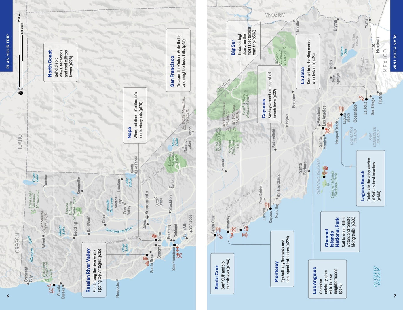 Lonely Planet Coastal California inside page 2