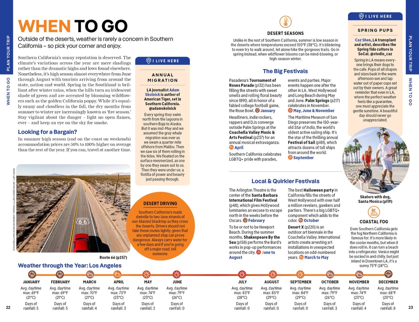 Lonely Planet Los Angeles & Southern California inside page 5