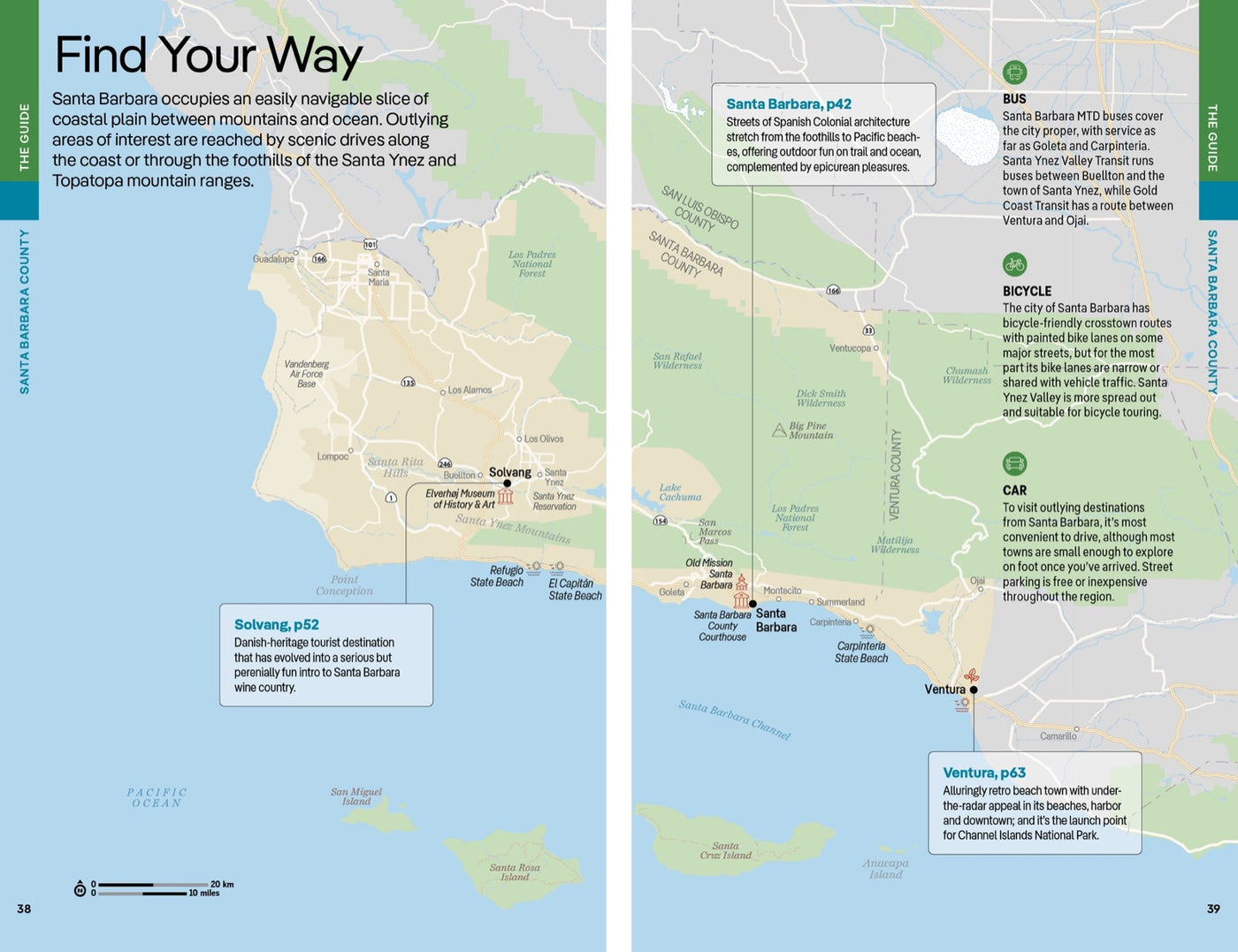 Lonely Planet Los Angeles & Southern California inside page 10