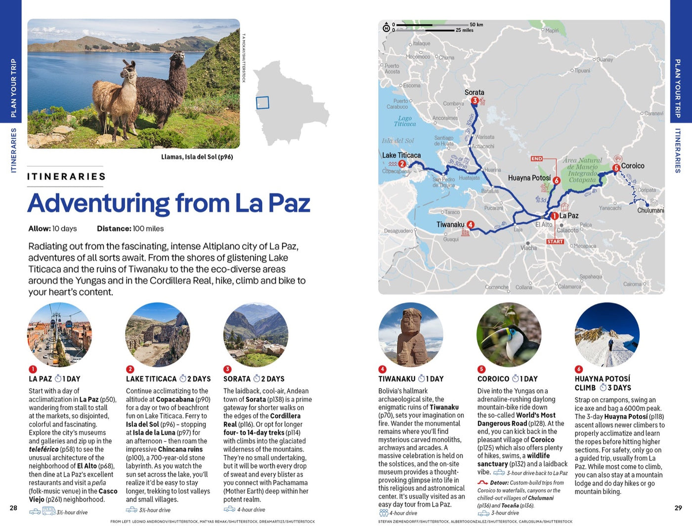 Lonely Planet Bolivia inside page 5