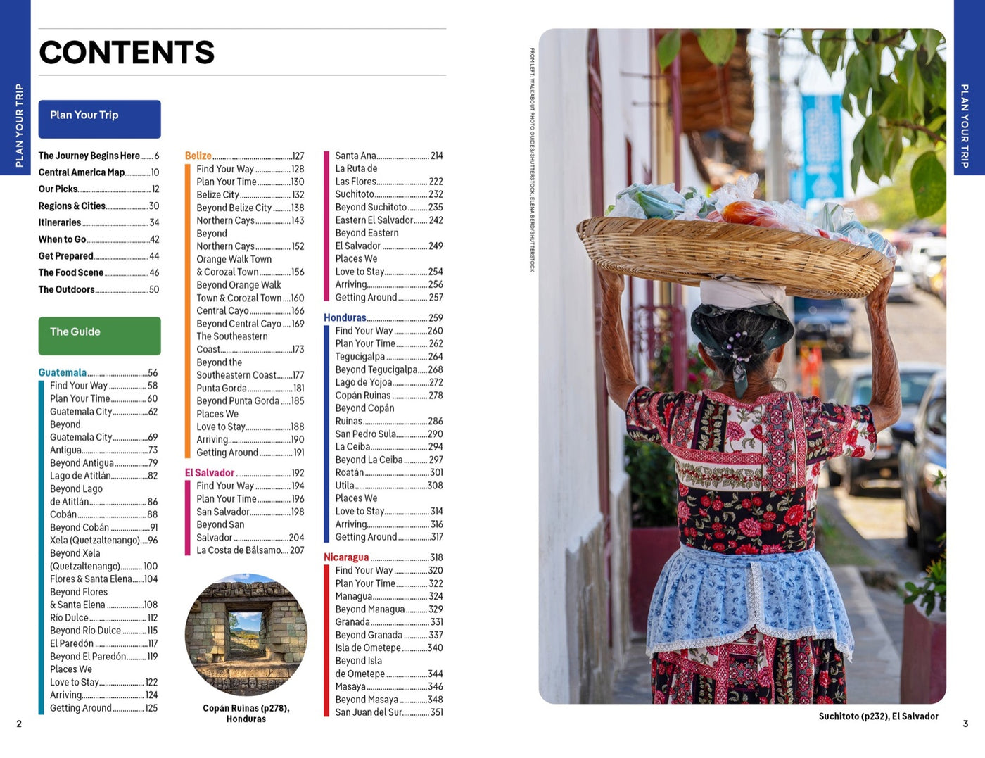 Lonely Planet Central America inside page 1