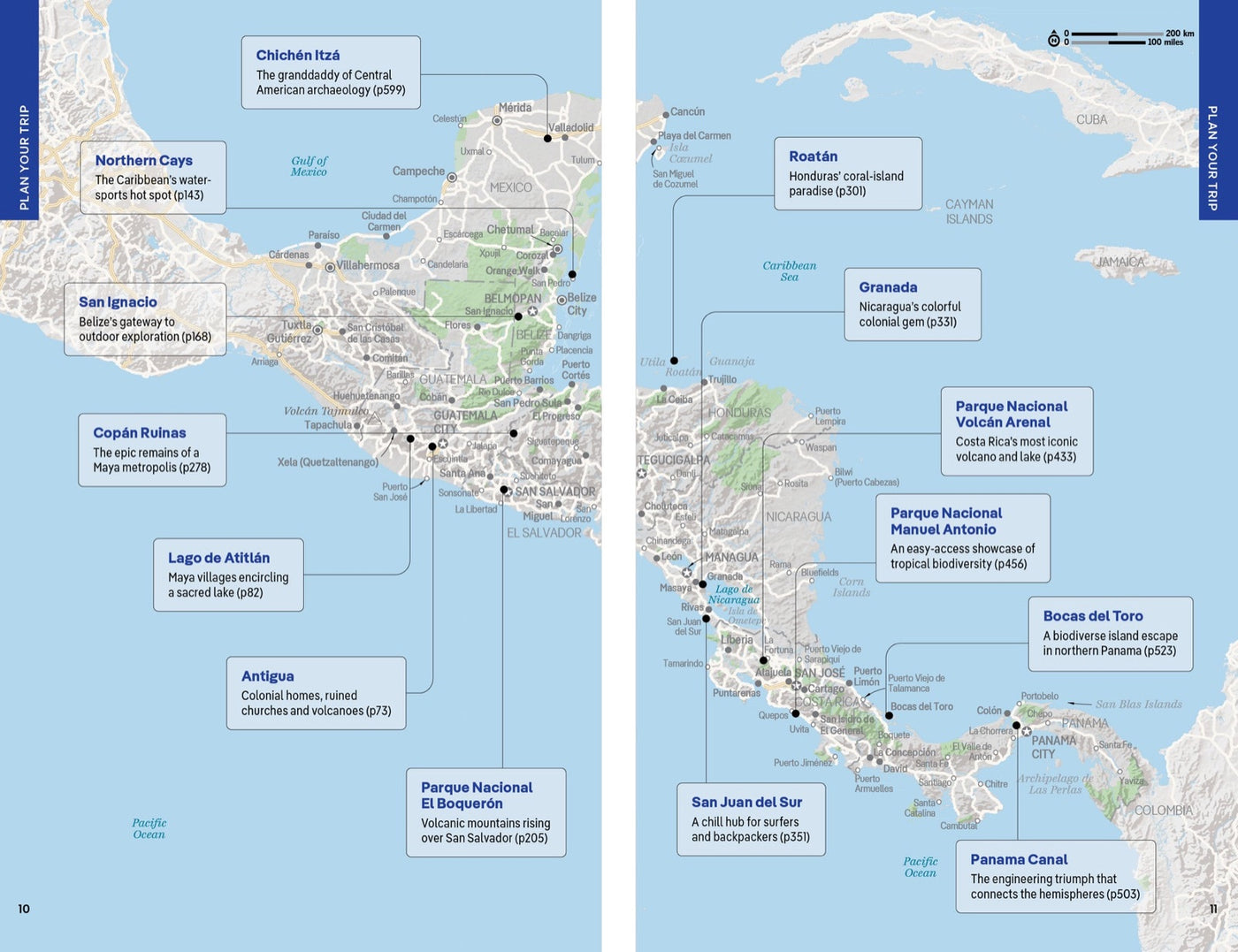 Lonely Planet Central America inside page 3