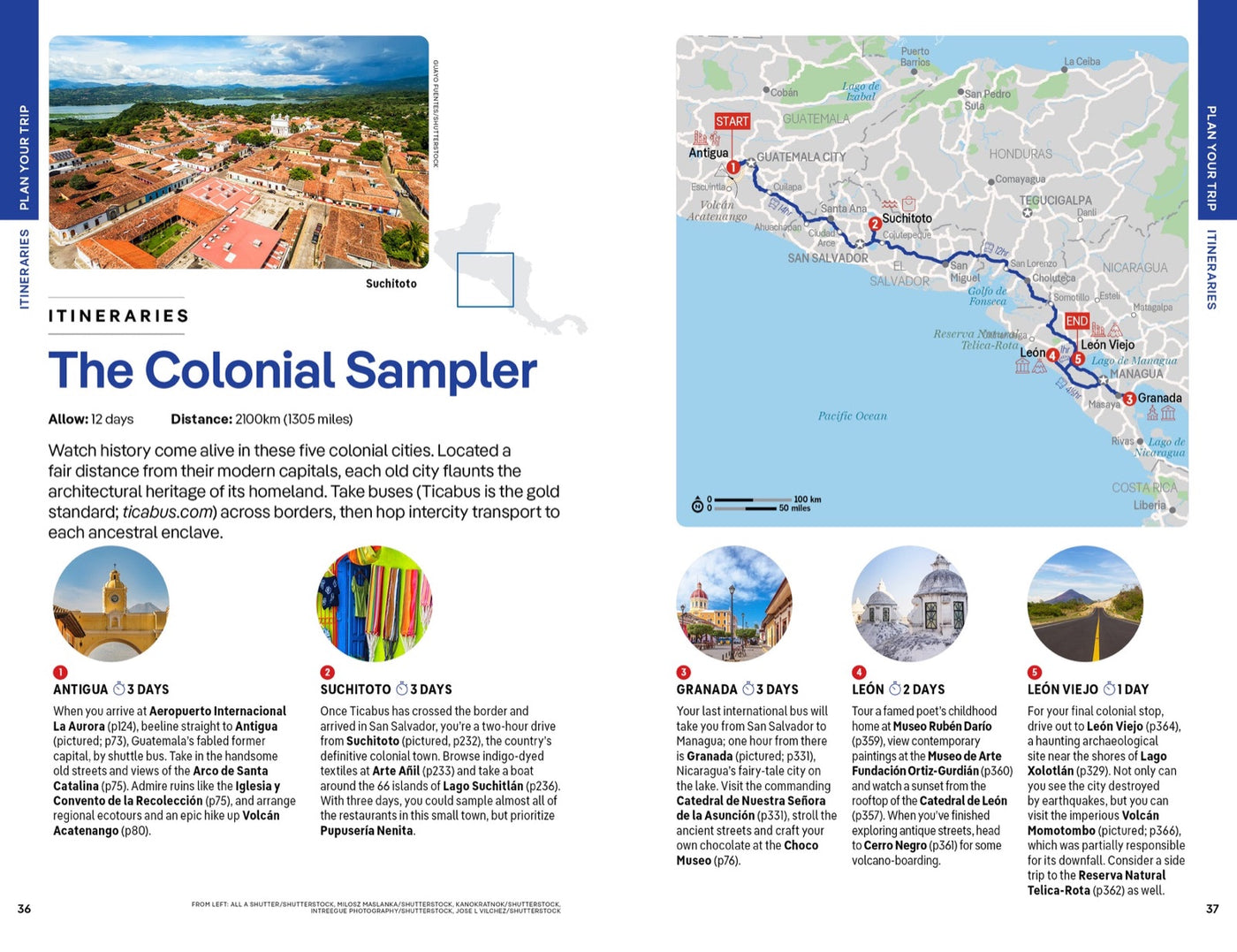 Lonely Planet Central America inside page 5