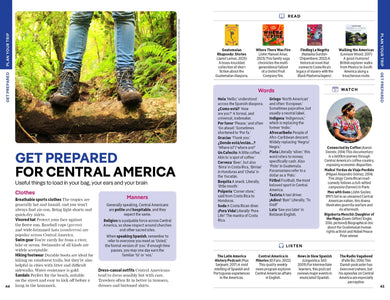 Lonely Planet Central America inside page 7