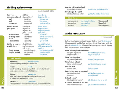 Lonely Planet Czech Phrasebook & Dictionary inside page 8